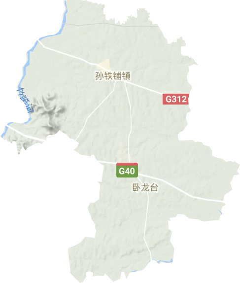 孫鐵鋪鎮(zhèn)地形圖