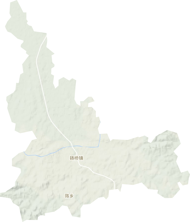磚橋鎮地形圖