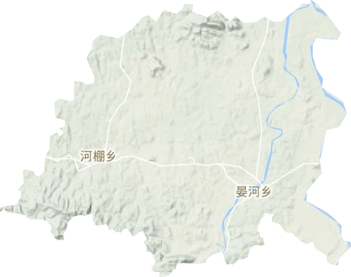 晏河鄉地形圖