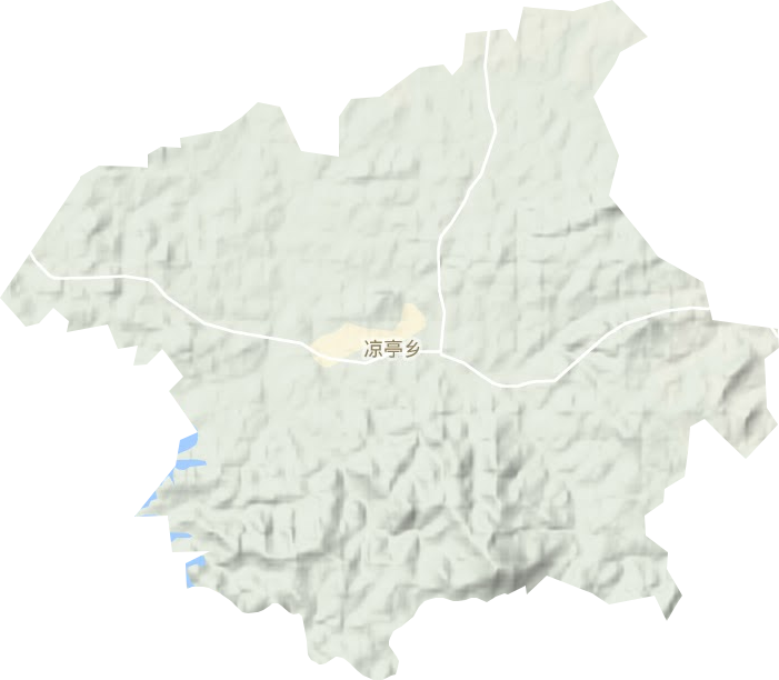 涼亭鄉地形圖