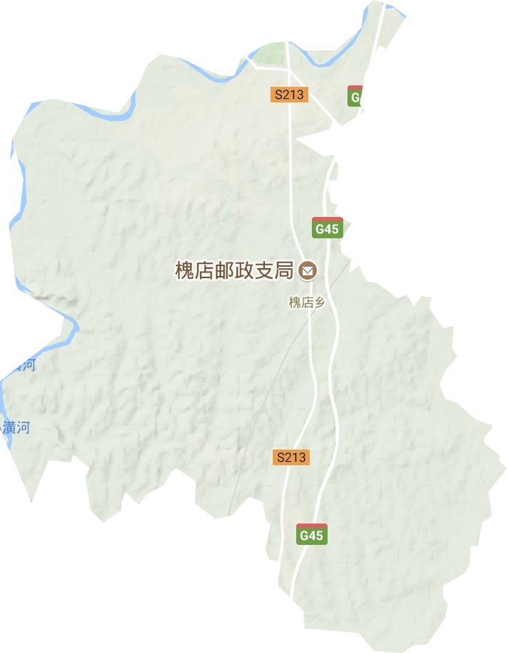 槐店鄉地形圖