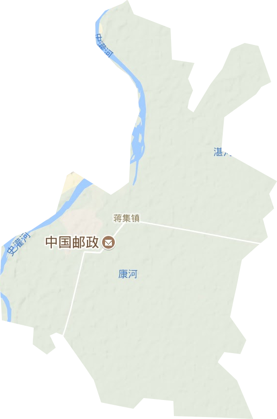 蔣集鎮(zhèn)地形圖