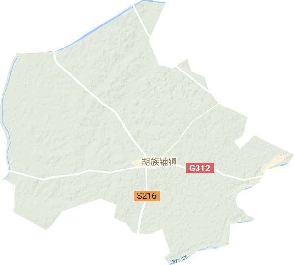 胡族鋪鎮(zhèn)地形圖