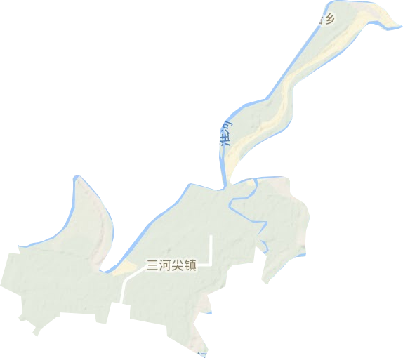 三河尖鎮地形圖