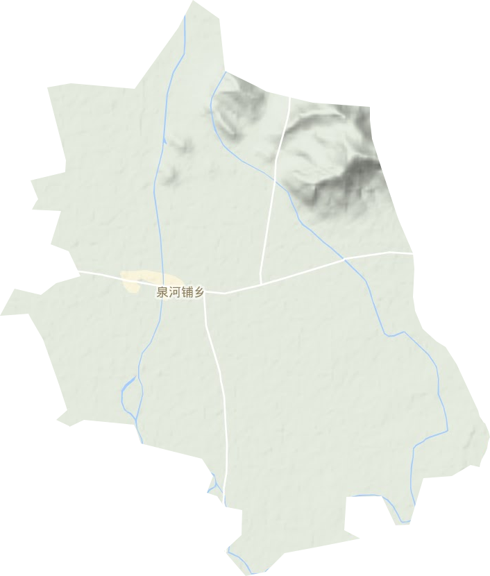 泉河鋪鎮(zhèn)地形圖