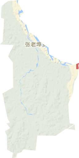 張老埠鄉地形圖