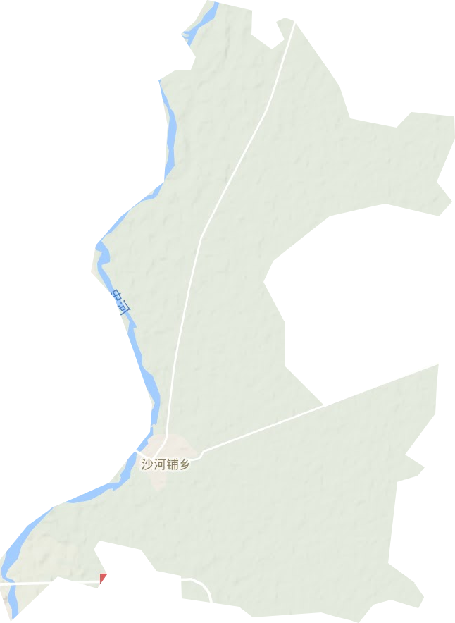 沙河鋪鄉地形圖