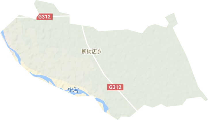 柳樹店鄉地形圖