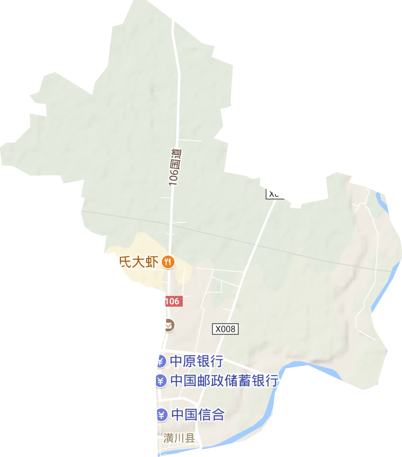 定城街道地形圖