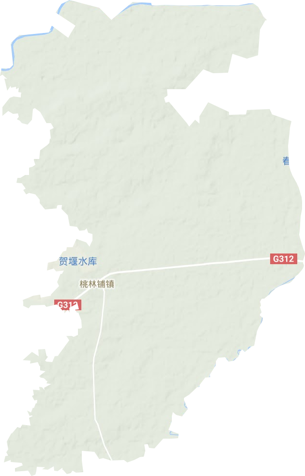 桃林鋪鎮(zhèn)地形圖