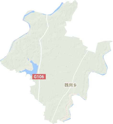 魏崗鄉地形圖