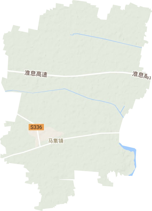 馬集鎮地形圖