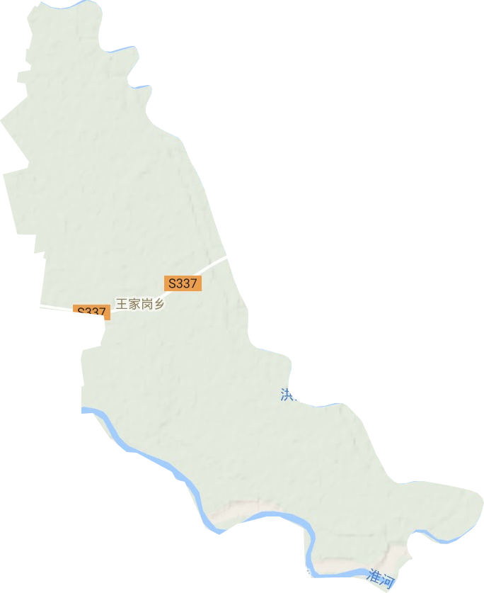 王家崗鄉(xiāng)地形圖