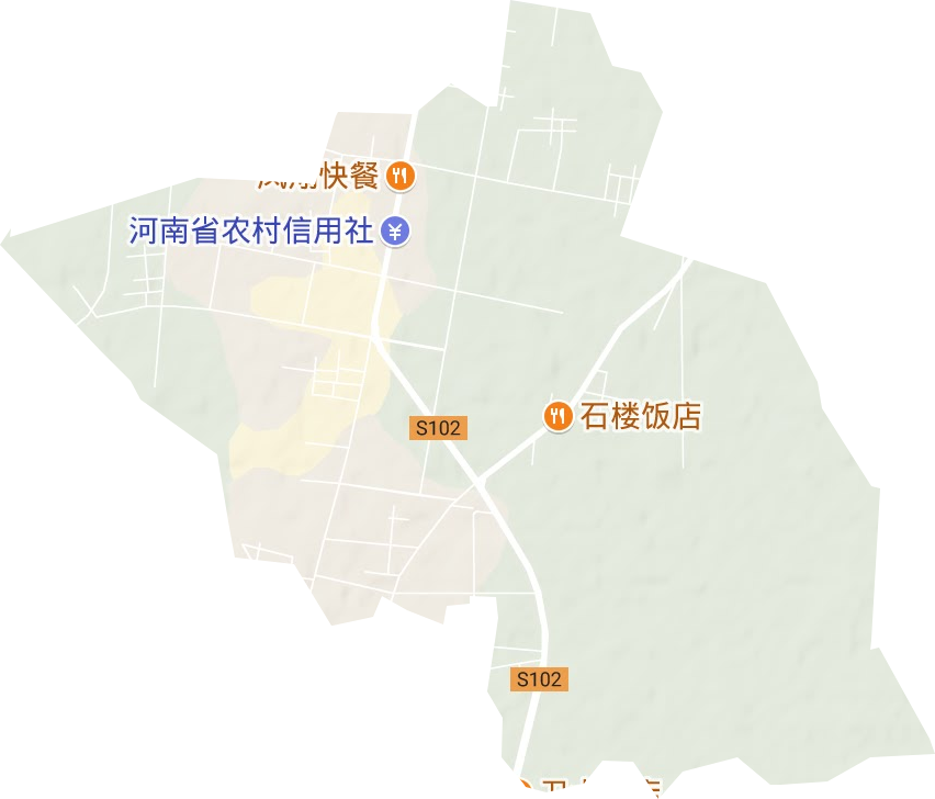 扶亭街道地形圖