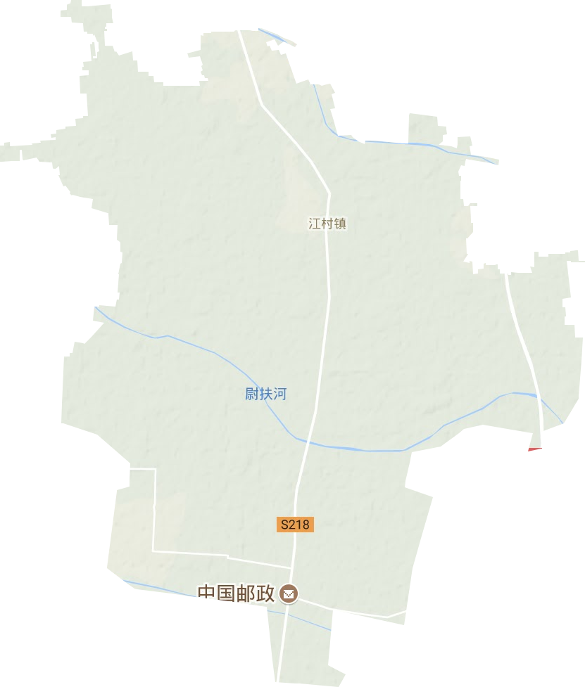 江村鎮(zhèn)地形圖