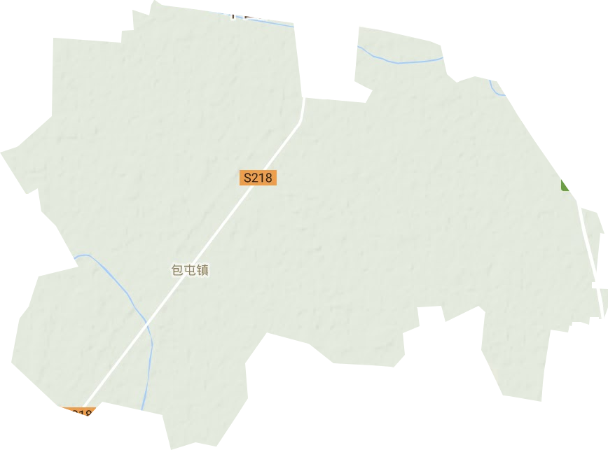 包屯鎮地形圖