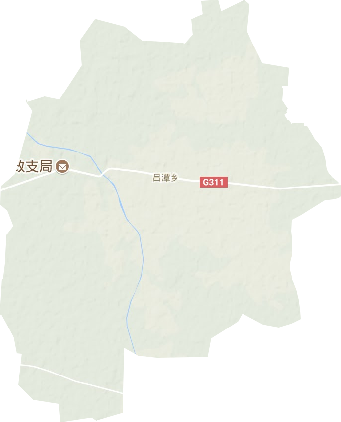 呂潭鄉(xiāng)地形圖