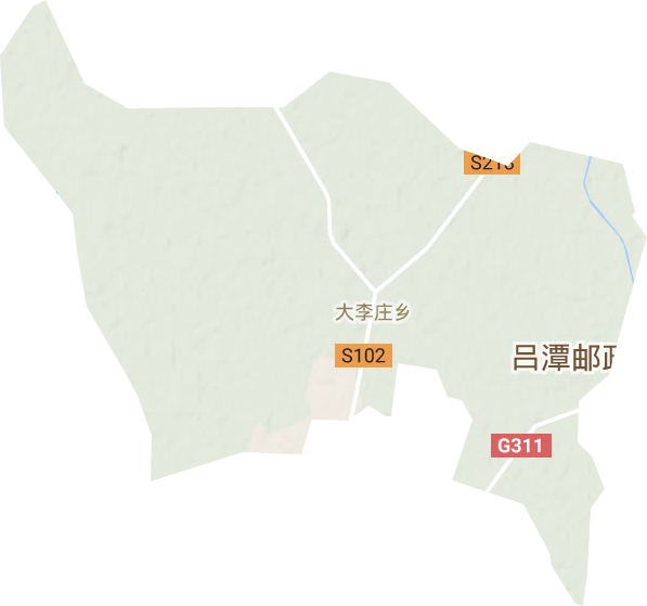 大李莊鄉地形圖