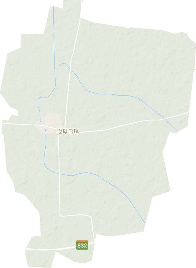 遜母口鎮地形圖