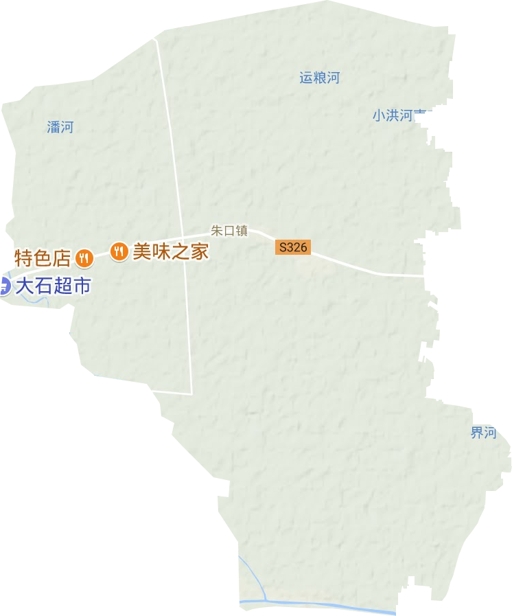 朱口鎮(zhèn)地形圖