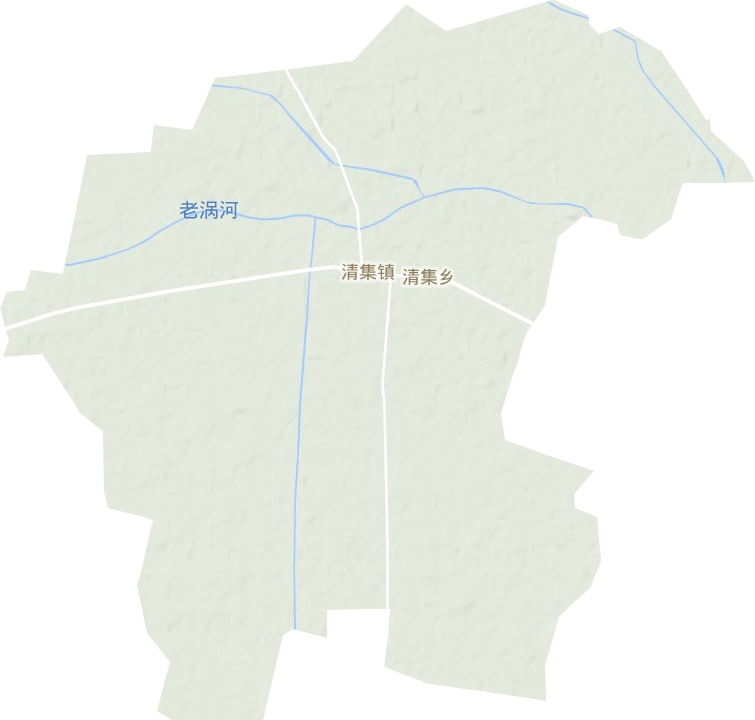 清集鎮地形圖