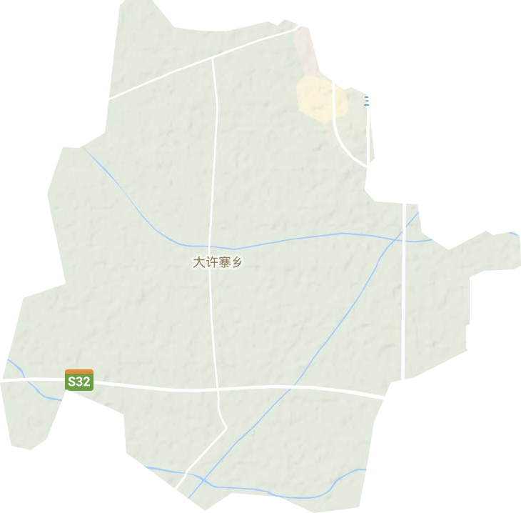 大許寨鄉地形圖