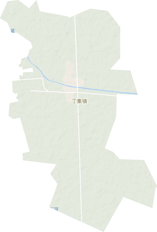 丁集鎮地形圖