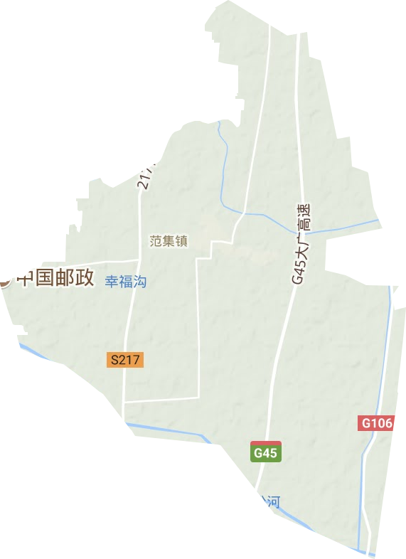 范集鎮(zhèn)地形圖