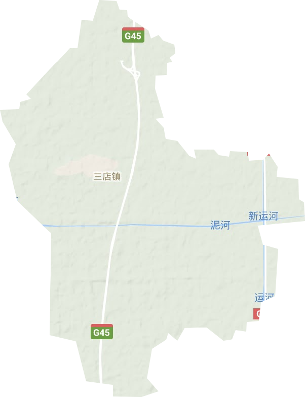 三店鎮地形圖