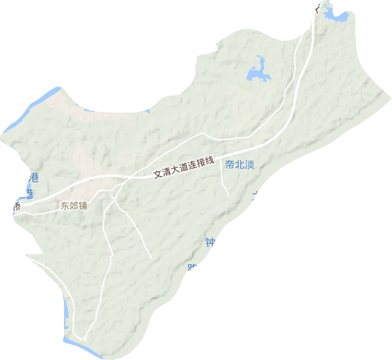 東郊鎮地形圖