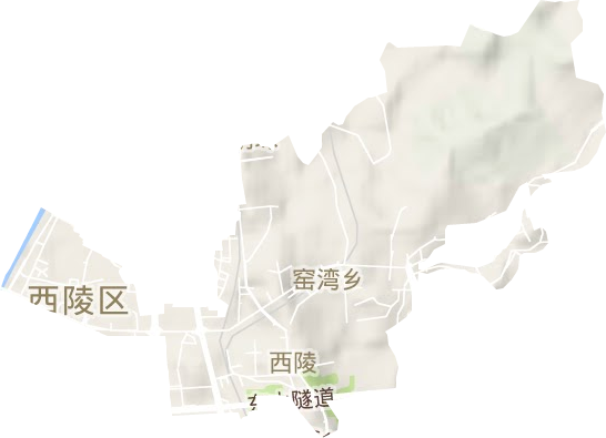 西陵街道地形圖