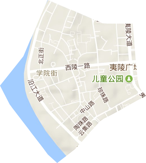 學院街道地形圖