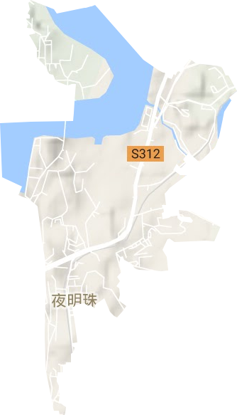 夜明珠街道地形圖
