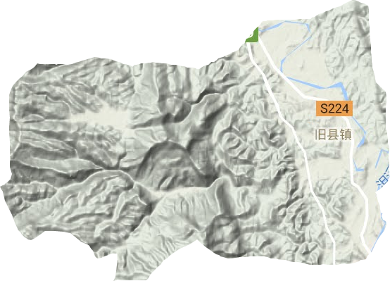 舊縣鎮地形圖