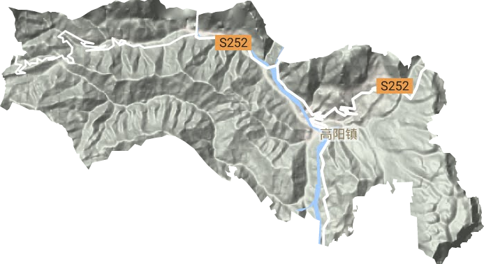 昭君鎮(zhèn)地形圖