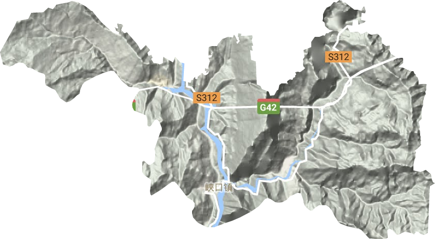 峽口鎮地形圖