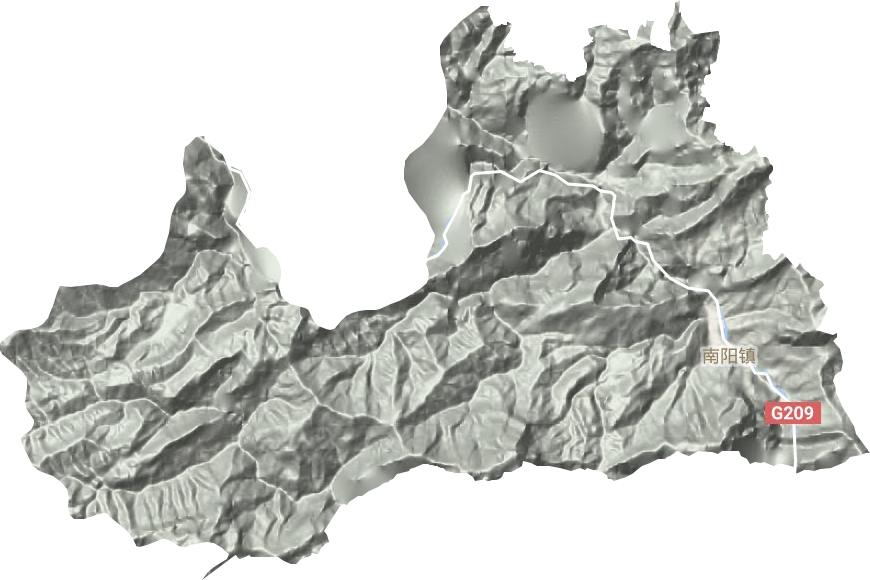 南陽鎮(zhèn)地形圖