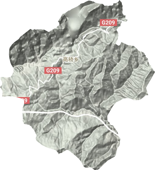 高橋鄉地形圖