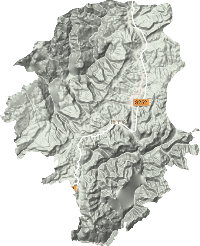 榛子鄉地形圖