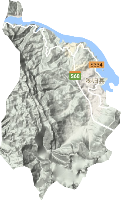 茅坪鎮(zhèn)地形圖