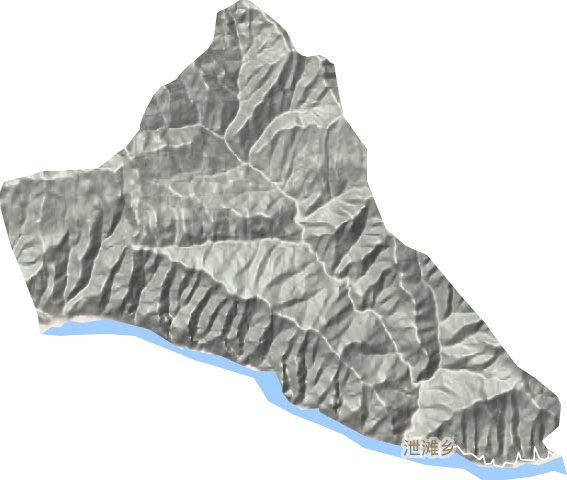 泄灘鄉地形圖