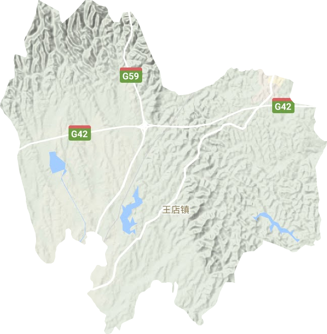 當(dāng)陽市王店鎮(zhèn)地形圖