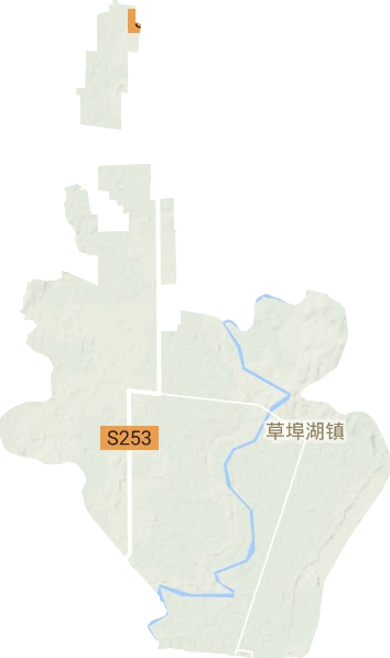 當(dāng)陽(yáng)市草埠湖鎮(zhèn)地形圖