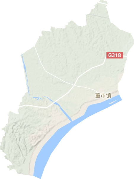 董市鎮(zhèn)地形圖