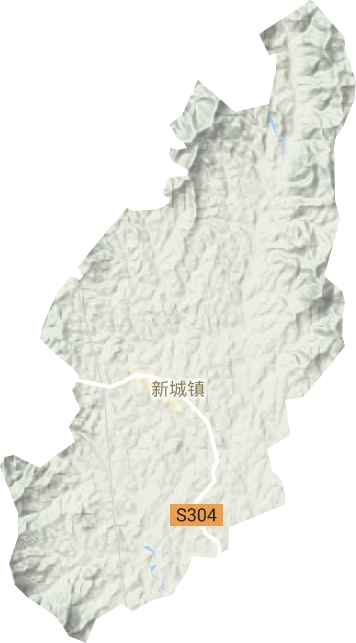 新城鎮地形圖