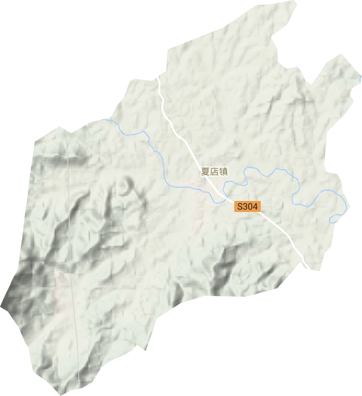 夏店鎮地形圖