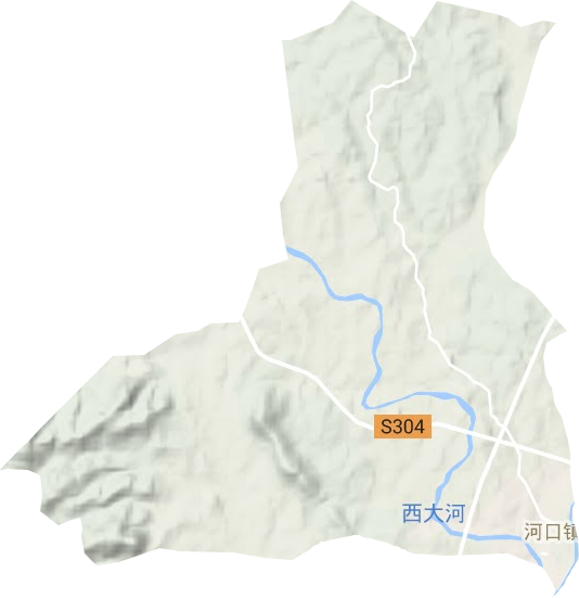 河口鎮(zhèn)地形圖