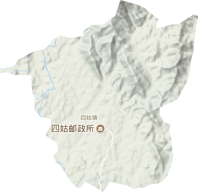 四姑鎮(zhèn)地形圖