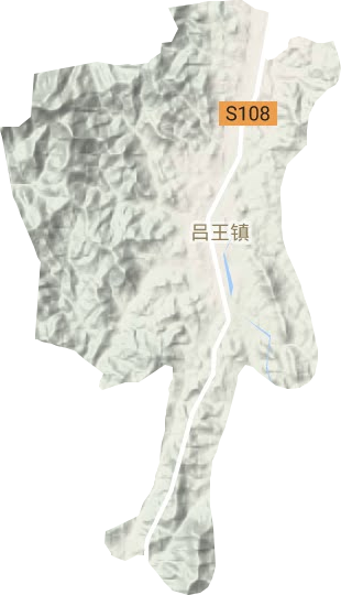 呂王鎮地形圖