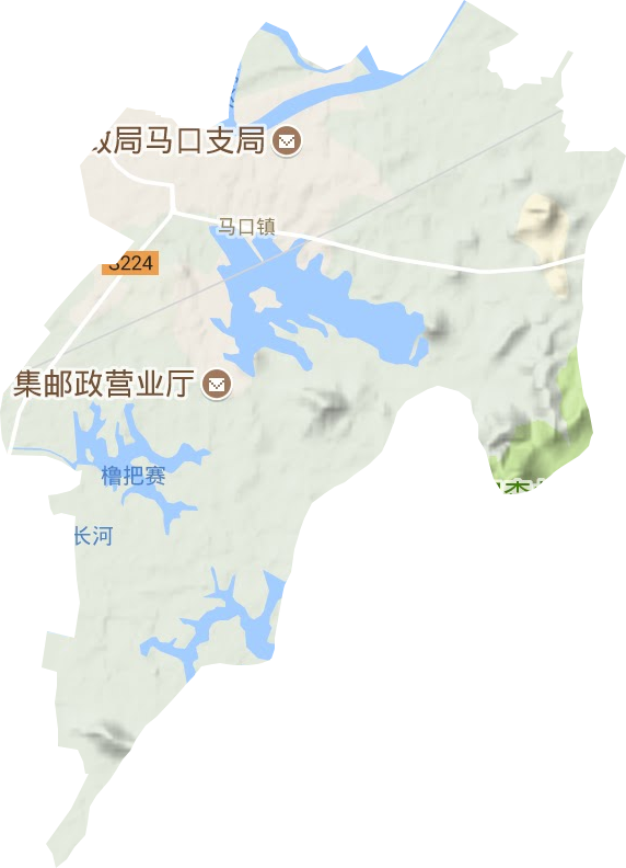 馬口鎮(zhèn)地形圖